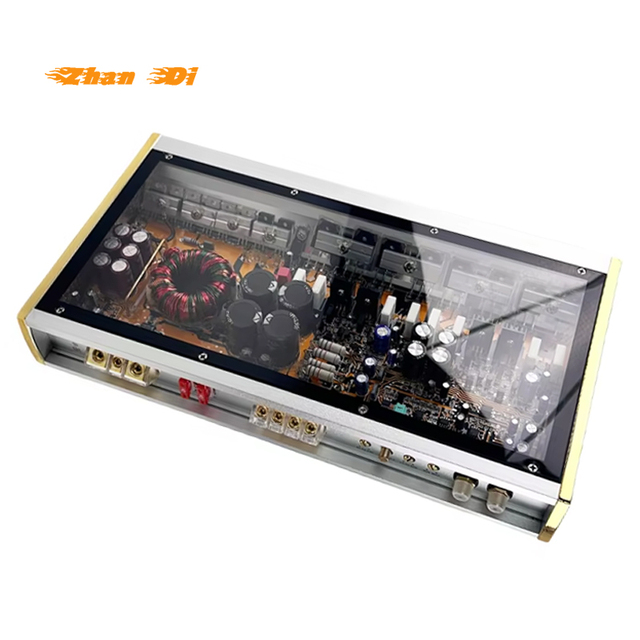 High Quality 2-Channel Car Audio Amplifier Small Size Big Power Class AB with Built-In Equalizers