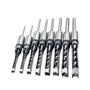 ดอกสว่านเจาะรูสี่เหลี่ยม GQK GC1223785 จำนวน 4 ชิ้น ดอกสว่านเจาะรูแบบเกลียวขนาด 6-25 มม. สำหรับอลูมิเนียม งานก่ออิฐ และงานแบริ่ง - Product Image 4