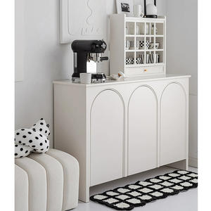 Armadi da soggiorno in legno bianco nordico credenza a Buffet Server portabottiglie Console Bar Cabinet mobili per la casa - Product Image 4