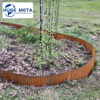 Bordure moderne durable en acier galvanisé ondulé pour les lits de jardin clôturant les frontières et les chantiers extérieurs
