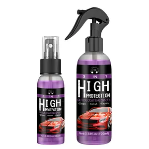 Revestimiento Pulido Pulverización Cera Forpolish Car Wash Fortify Quick Coat Polish & Sealer Car Nano Ceramic OEM C0686 100ML 3 en 1