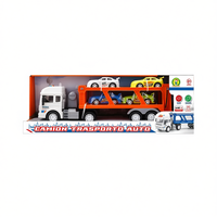 Camión de Juguete de Plástico con Fricción de 42 cm con 4 Autos para Niños de 3+ Años Unisex