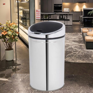 Poubelle intelligente automatique en acier inoxydable de 40 litres de qualité supérieure avec capteur et couvercle pour cuisine ou bureau - Product Image 5