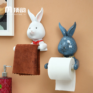 Top Rhyme Bubble Girl Wall Mounted Tissue <b>Holder</b> Creative Cartoon Toilet Paper Roll <b>Holder</b> Bathroom Decor - Product Image 3