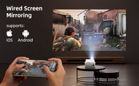 Proyector de Video Portátil LCD Mini con Sistema Android 12 de Fábrica OEM, Compatible con Películas en 720P Nativo, 4K, WiFi, Mirroring y BT