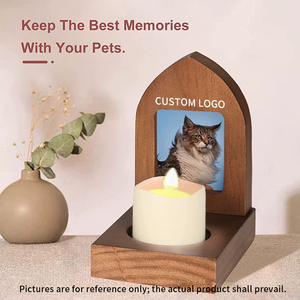 Custom Pet <strong>Memorials</strong> Urns for <strong>Dogs</strong> Cats Ashes With Photo <strong>Frame</strong> Pet Cremation Urns Custom Natural Wooden Pet Urns - Product Image 4