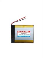 3.7V 1250mAh 504050 2 kabel baterai Lithium Ion polimer untuk HEADSET HEADPhone EARPHONE MP3 GPS L184
