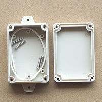 83*58*33mm IP65 Caja impermeable de plástico blanco con orejas carcasa impermeable montaje en pared ABS caja de alimentación PCB placa de circuito Shell