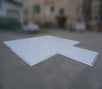 Pista de baile para eventos de lujo al aire libre, suelo blanco brillante para fiesta, pista de baile para bodas