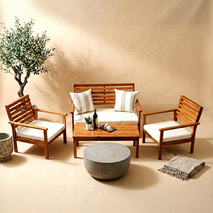 THINH PHU OLIVER Functional Acacia Wood Sofa Set-Contemporary <b>Outdoor</b> Furniture for Garden & Living Room-Customized Packing - Product Image 1