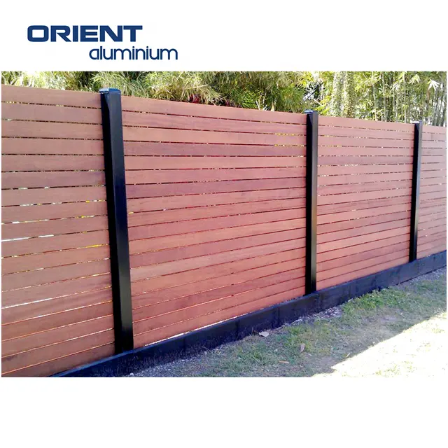 DIY easy install laser cut metal garden privacy fence panels newly design cloture de jardin en aluminium garden fencing