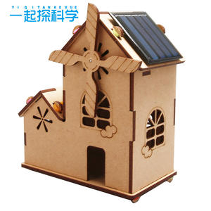 ชุดทดลองวิทยาศาสตร์บ้านไม้พลังงานแสงอาทิตย์ DIY ของขวัญเด็ก งานฝีมือขนาด<span class=keywords><strong>เล็ก</strong></span> ของเล่นสำหรับโรง<span class=keywords><strong>เรียน</strong></span>ประถมศึกษาและอนุบาล ขายส่ง - Product Image 2