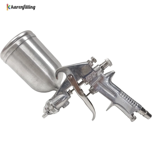 Pistola de Pintura en Aerosol para Automóviles y Piezas de Muebles, Color Plateado, Boquilla de 1.5 mm con Vaso, Pistola de Pintura F-75 con Mango Ajustable - Product Image 3