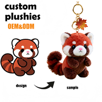 minimale de commande prix d'usine délai de livraison rapide cadeaux promotionnels porte-clés en peluche personnalisé