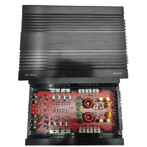 Amplificateur de puissance audio pour voiture 4 canaux Compact 80W par 4 Amplificateur <span class=keywords><strong>mono</strong></span> <span class=keywords><strong>bloc</strong></span> Améliore la qualité sonore d'origine Universel pour voitures et SUV - Product Image 1