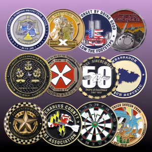 Pièces commémoratives personnalisées avec logo, en alliage de <span class=keywords><strong>zinc</strong></span> 3D, or et argent, émail moulé, impression UV, collection souvenir - Product Image 1