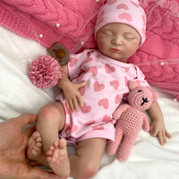 Poupée Reborn de 20 pouces à bouche ouverte avec sucette, toucher doux et anatomiquement correct pour simulation parentale et cadeau