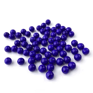 Synthesis Blue Glass Cut Size Shape Wholesale High Quality Bead Loose Gemstones Blue Glass