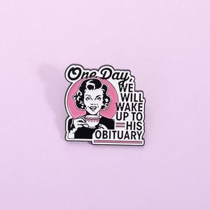Pin de Esmalte con Frase Divertida de Humor Oscuro, Broche con Tema de Frutas, Insignia para Bolsa o Solapa, Joyería, Regalos - Product Image 1
