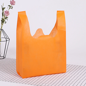 Sac de courses non tissé pour supermarché, imprimé en sérigraphie, réutilisable, avec poignée découpée pour la promotion - Product Image 1