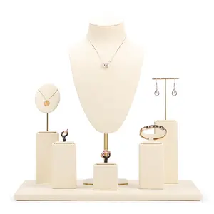 Présentoir de bijoux de stockage Direct des fabricants présentoir de bijoux Beige présentoir de bijoux pour vitrine de magasin