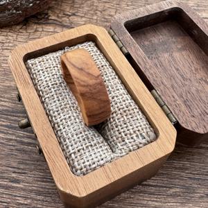 Macho Sieraden Olijfhouten Gekromde Band Houten Ring Unisex Belofte Ring Mannen Vrouwen Natuurlijke Trouwringen Houten Sieraden - Product Image 4