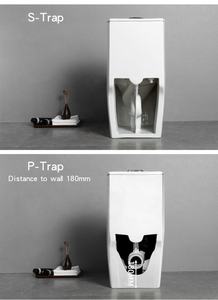 ชุดสุขภัณฑ์แบบชิ้นเดียว MUBI ลดราคาพิเศษ ขายส่ง โถสุขภัณฑ์แบบ S Trap สำหรับห้องน้ำ ทำจากเซรามิก - Product Image 4