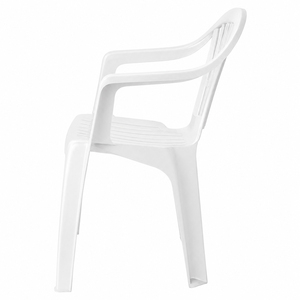 Sedia Monoblocco in Resina Lyra Bianca con Schienale Basso - Product Image 3