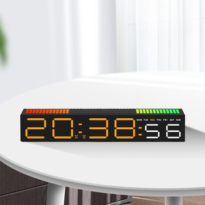 Lámpara <span class=keywords><strong>de</strong></span> Escritorio Creativa Huayang con <span class=keywords><strong>Reloj</strong></span> 5517, Luz LED Activada por Sonido, Luz Nocturna Ambiental para Dormitorio, Decoración <span class=keywords><strong>de</strong></span> Sala <span class=keywords><strong>de</strong></span> Juegos - Product Image 4