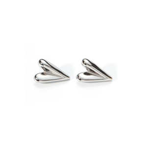 Boucles d'oreilles clous en acier inoxydable 316L plaqué or PVD, bijoux tendance - Product Image 1