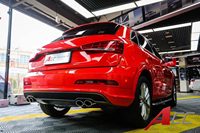 Diffuseur arrière avec embouts d'échappement pour Audi Q3 8U 2013-2018, style SQ3, lèvre de pare-chocs, kit carrosserie, matériau PP, pièces et accessoires automobiles
