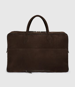 Водонепроницаемая сумка-портфель из вощеного холста и кожи, винтажная сумка для ноутбука, деловая сумка-саквояж, вместительная дорожная сумка - Product Image 3