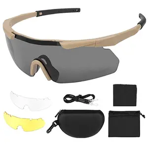 نظارات شمسية خارجية نظارات باليستية لإطلاق النار عدسات قابلة للتبديل نظارات قتالية تكتيكية