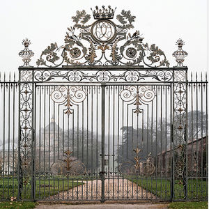 Puerta Corredera Plegable Automática, Diseño <span class=keywords><strong>de</strong></span> Puerta Principal <span class=keywords><strong>de</strong></span> <span class=keywords><strong>Hierro</strong></span>, Puerta Principal Única, Precio <span class=keywords><strong>de</strong></span> Puerta Exterior <span class=keywords><strong>de</strong></span> <span class=keywords><strong>Hierro</strong></span> para Villa <span class=keywords><strong>y</strong></span> Hotel - Product Image 4