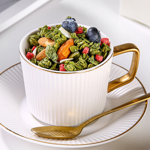 Cereal <span class=keywords><strong>de</strong></span> Avena Seca con Matcha y Fresa Shengyangshan para Adultos - Reemplazo <span class=keywords><strong>de</strong></span> Comida Saludable Listo para Comer - Product Image 4