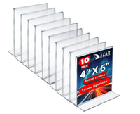 Vente en gros en usine Design personnalisé Table Tente Menu Flyer Acrylique Présentoir