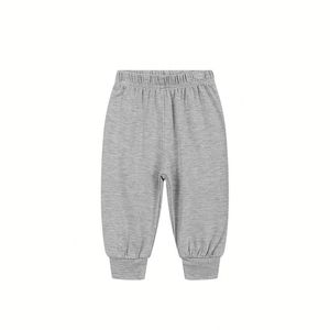 Bambu Erkek Bebek Pantolonu İlkbahar ve Sonbahar Düz Renk Günlük Pantolon Yumuşak Bebek Kıyafetleri - Product Image 6
