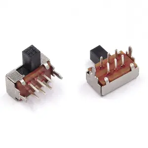 Sk22d02gb5 ngang đôi trượt chuyển <span class=keywords><strong>6</strong></span>-pin 2-vị trí 2p2t Xử lý chiều dài 5mm trượt thiết bị chuyển mạch SK-22D02 - Product Image 1