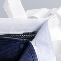 Sac isotherme réutilisable extra large et robuste en non-tissé imperméable de 30 L avec fermeture éclair pour courses et courses alimentaires