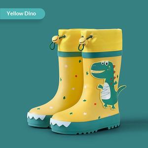 Botas de Lluvia para Niños, de Goma, con Dibujos Animados de Dinosaurios, Lindas, Impermeables, Antideslizantes, de Caña Alta y Media, para Todas las Temporadas - Product Image 6