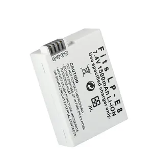 Hohe Qualität 7.4V 1500mAh 1pc Kamera Akku Li-Ion LP-E8 LPE8 Akkus für Canon EOS 550DRebel T2i 600D - Product Image 3