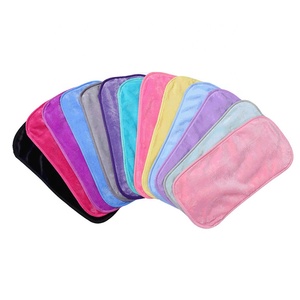 Panni in flanella riutilizzabili a tinta unita per la pulizia del viso, struccanti, traspiranti e assorbenti - Product Image 1