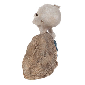 Shunxu resina <span class=keywords><strong>alien</strong></span>ígena estatuilla espacio creativo escultura extraterrestre estatua decorativa ornamento fábrica al por mayor - Product Image 3