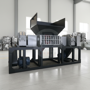 Déchiqueteuse industrielle à double arbre haute vitesse pour pneus en caoutchouc, métal, plastique, carton, pneus usagés, <span class=keywords><strong>mini</strong></span> déchiqueteuse à double arbre - Product Image 1