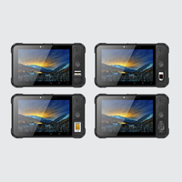 Tablette PC industrielle Android 9.0 de 8 pouces avec lecteur d'empreintes digitales et NFC UHF Scanner de codes à barres robuste en stock