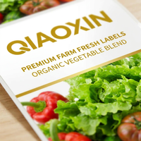 Étiquettes autocollantes imperméables personnalisées pour produits frais, impression de qualité alimentaire, autocollants pour l'emballage des légumes, boîte de conteneur pour fruits