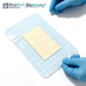 Apósito de <span class=keywords><strong>alginato</strong></span> de silicona Bluenjoy súper absorbente para el cuidado de heridas, dispositivo médico desinfectante EOS, certificado CE, 3 años de vida útil - Product Image 2