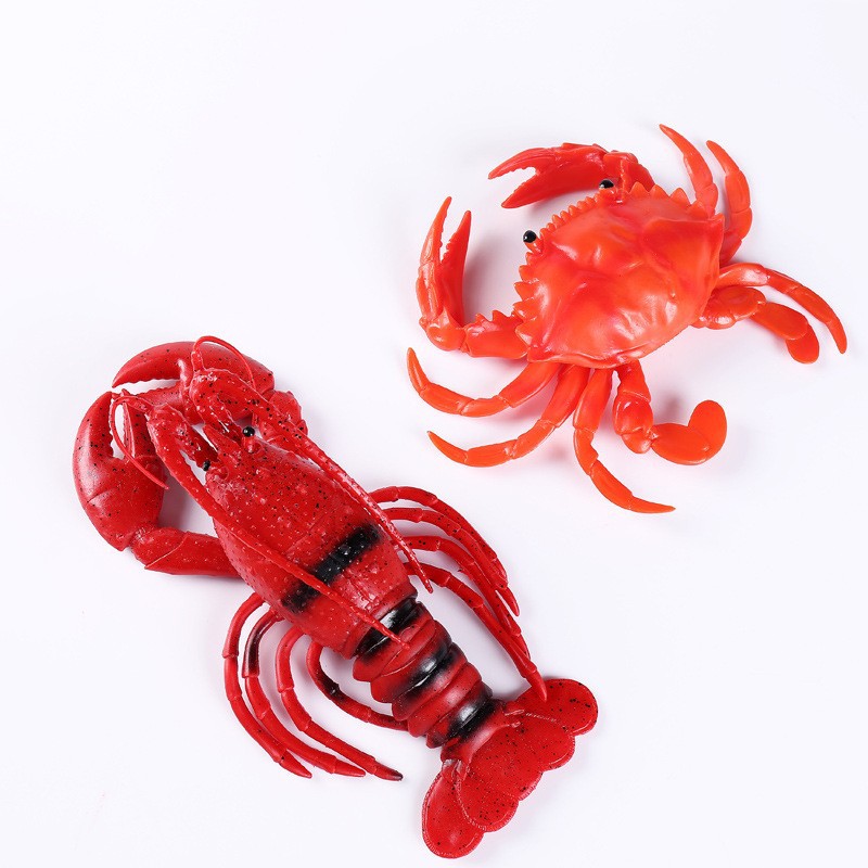 Figura De Cangrejo De Plástico De PVC – Modelo Realista De Cangrejo Peludo, Juguete Educativo Para Decoración De Acuarios Y Aprendizaje Del Océano