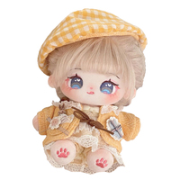 Poupées Kpop personnalisées en peluche de 20 cm avec rembourrage en coton PP, couleur et taille personnalisées, personnages de dessins animés