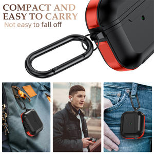 Funda anti-huellas dactilares para <span class=keywords><strong>AirPods</strong></span> 1/2/3, anti-caídas, de aleación de aluminio TPU, anti-arañazos, protección completa para auriculares <span class=keywords><strong>AirPods</strong></span> <span class=keywords><strong>Pro</strong></span> 2/3 - Product Image 5